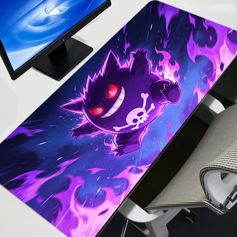 Desk Setup Computer - Mouse Pad Gengar Pokemon Pikachu Anime