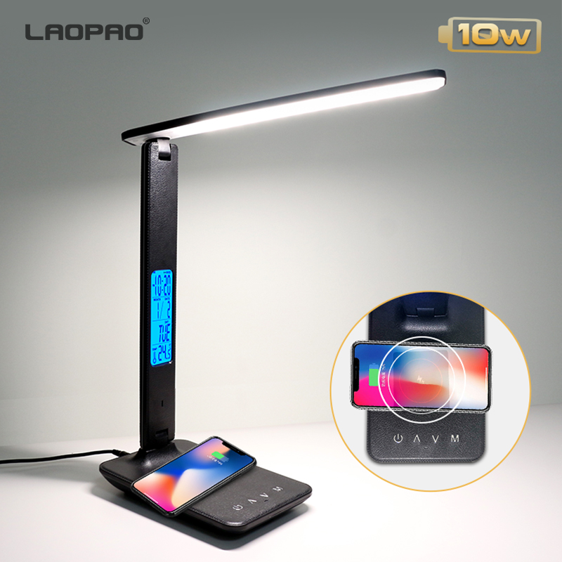 Desk Setup Computer - LAOPAO 10W QI Wireless Charging LED