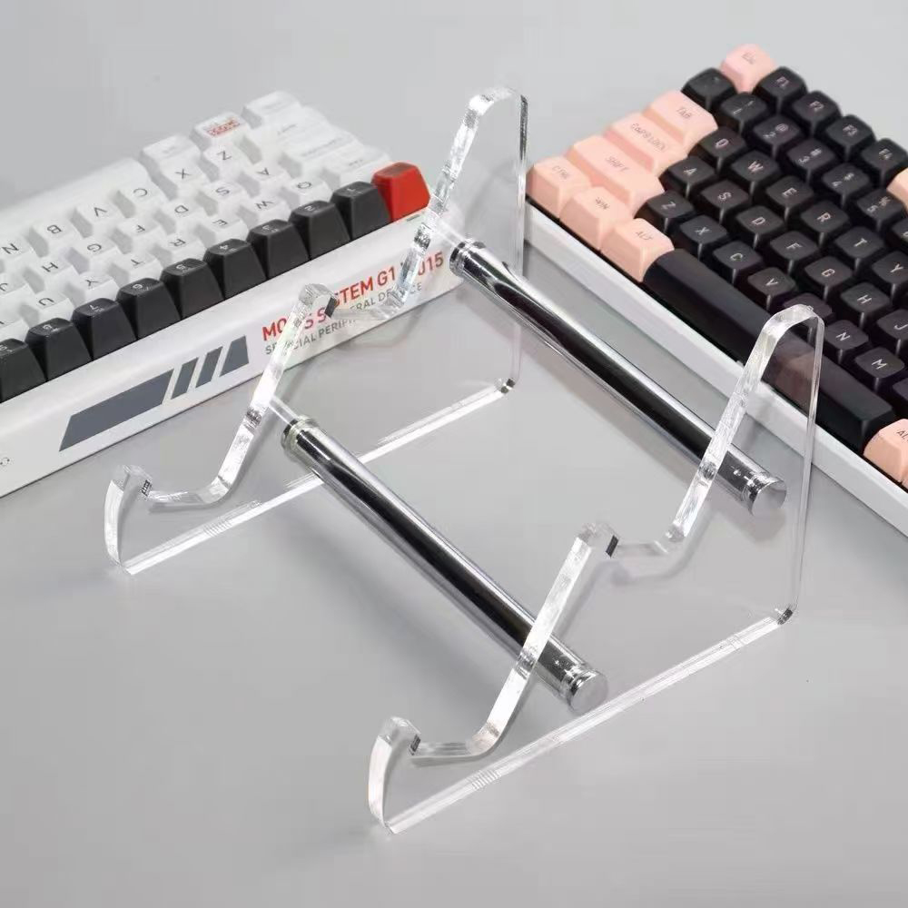 Desk Setup Game - Acrylic Mechanical Keyboard Display Stand Transparent