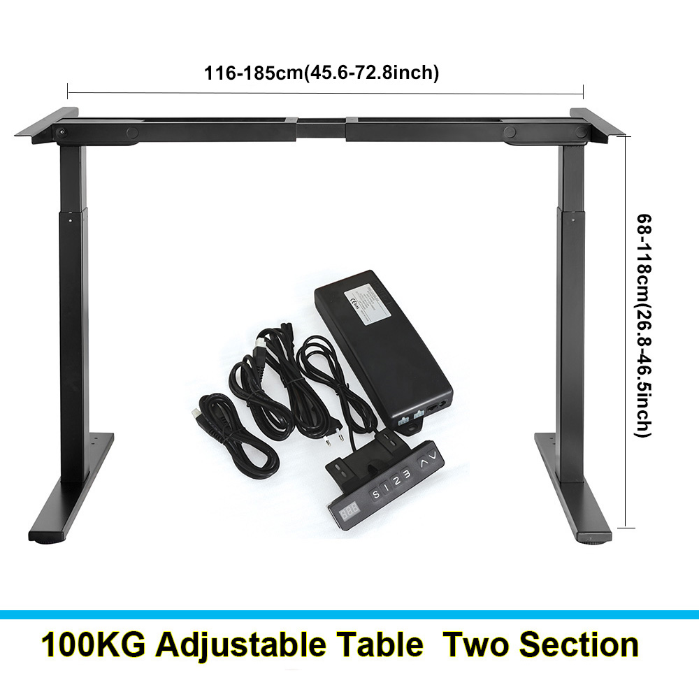 Desk Setup Game - Two/Three Section Electric Lifting Desk Dual