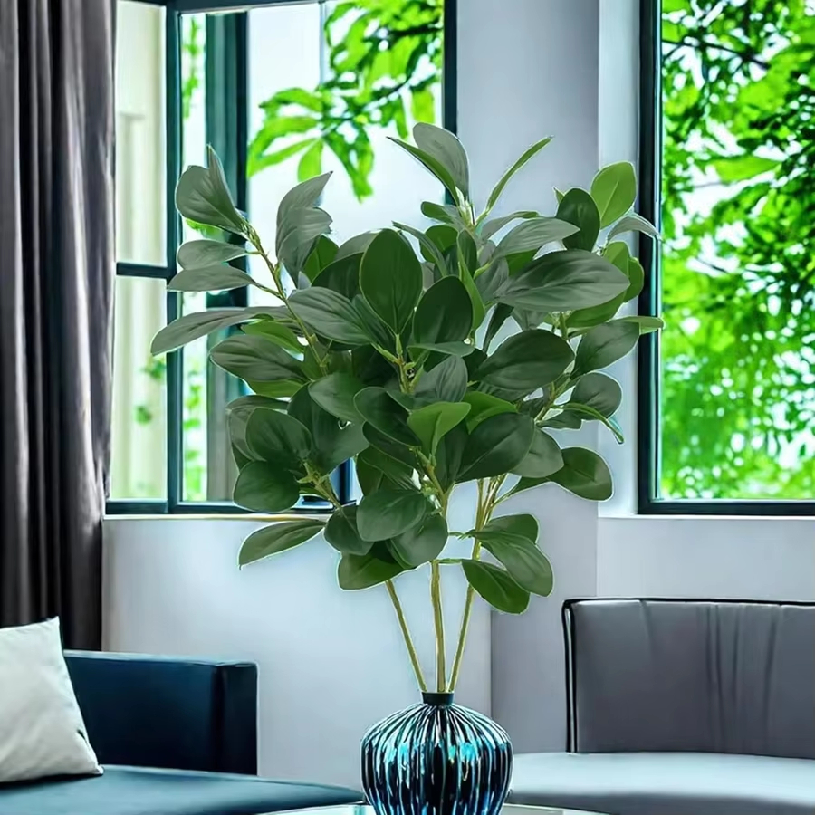 Desk Setup At Home - Artificial Flowers Plant High Quality Green