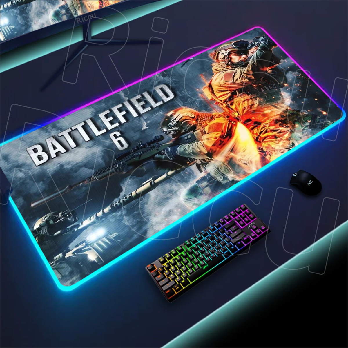 Desk Setup Game - New Gamer Rgb Desk Mat Back