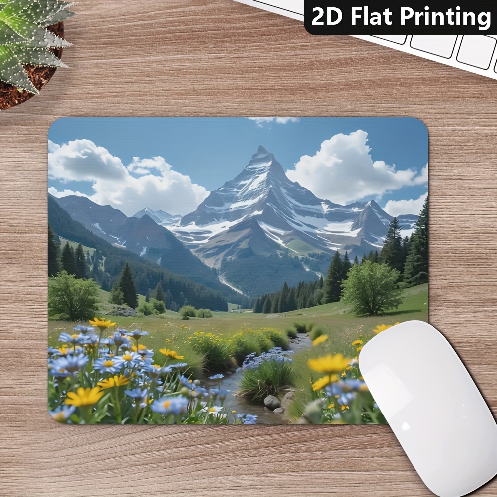 Desk Setup Game - Gaming Office Non-Slip Mouse Pad Scenic