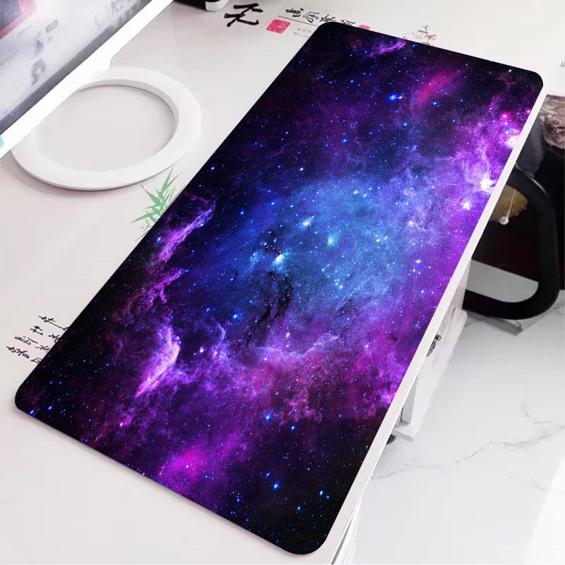 Desk Setup Game - Starry galaxy Mouse Pad HD Large