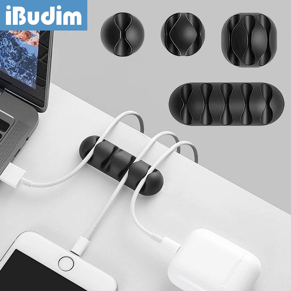 Headphone Hook Under - iBudim Cable Organizer Silicone Cable Winder