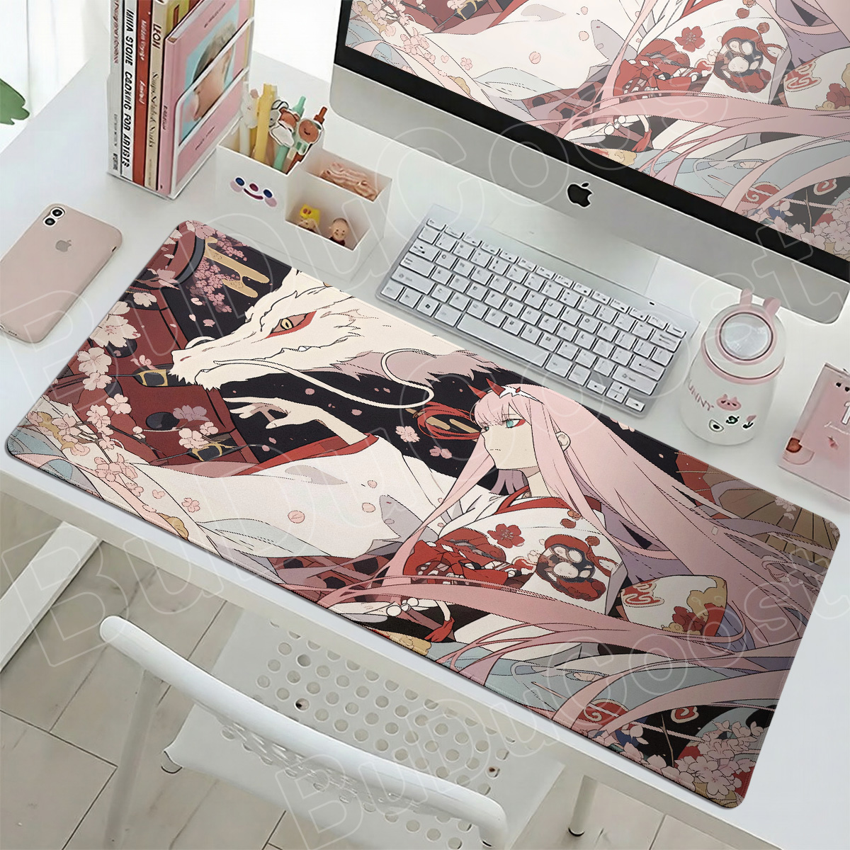 Kawaii Zero Two Pc Gamer Mouse - Desk Setup For Two Laptops ulasan dan harga