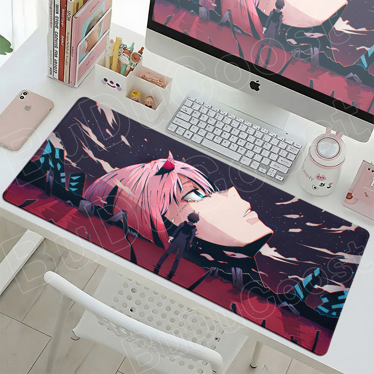 Kawaii Zero Two Pc Gamer Mouse - Desk Setup For Two Laptops ulasan dan harga
