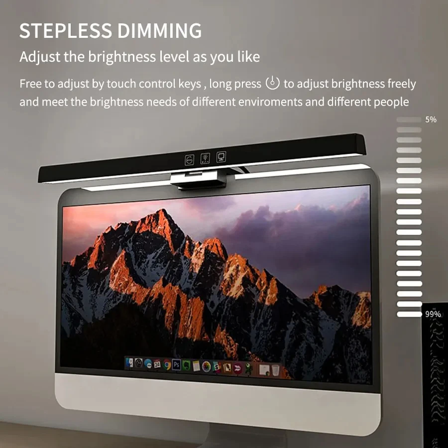 LED 33cm 50cm Monitor Light Ba - Desk Setup Computer ulasan dan harga