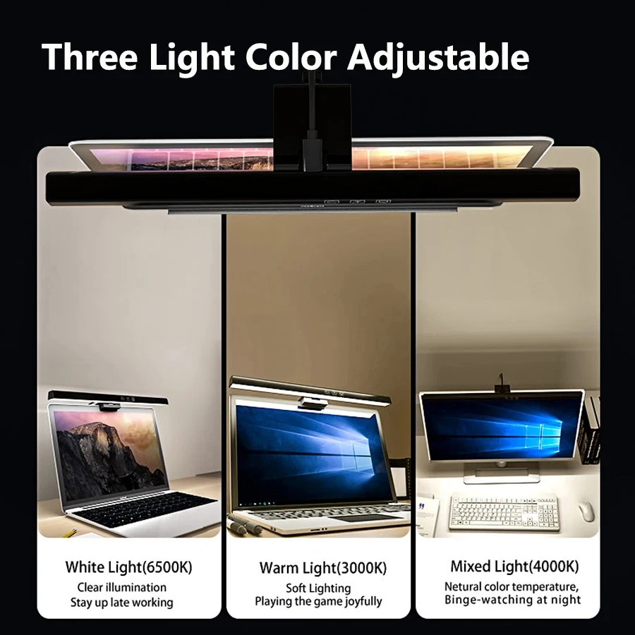 LED 33cm 50cm Monitor Light Ba - Desk Setup Computer ulasan dan harga
