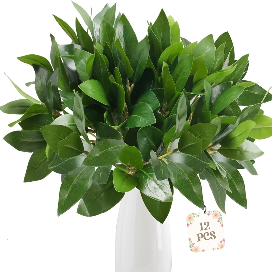 Artificial Flowers Plants leaf - Desk Setup At Home ulasan dan harga