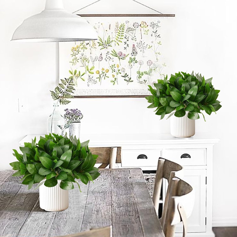 Artificial Flowers Plants leaf - Desk Setup At Home ulasan dan harga