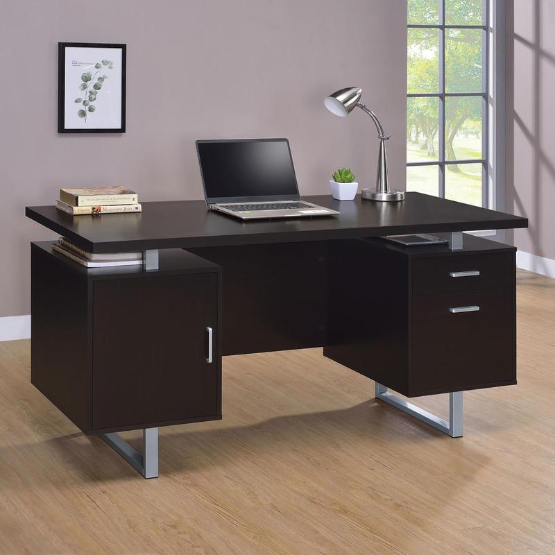 Cappuccino Floating Top Office - Work Desk Home Setup ulasan dan harga