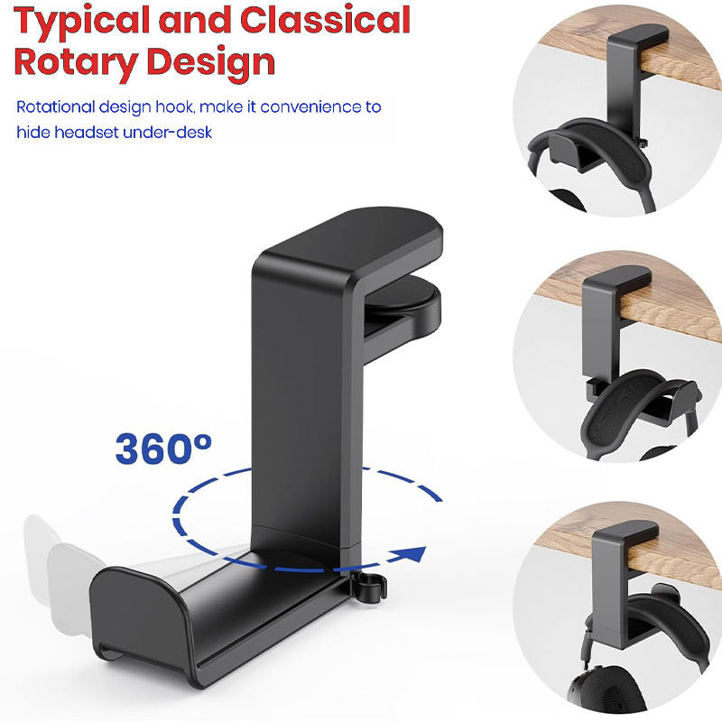 No Punch Table Clip Hook Headp - Headphone Hook Under ulasan dan harga