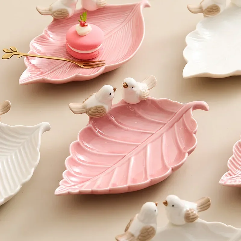 Cute Bird Tray Ceramic Jewelry - Desk Setup At Home ulasan dan harga