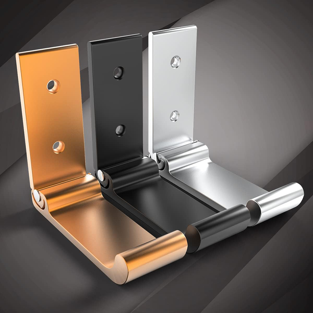 Folding Coat Hooks Black Folda - Headphone Hook Under ulasan dan harga