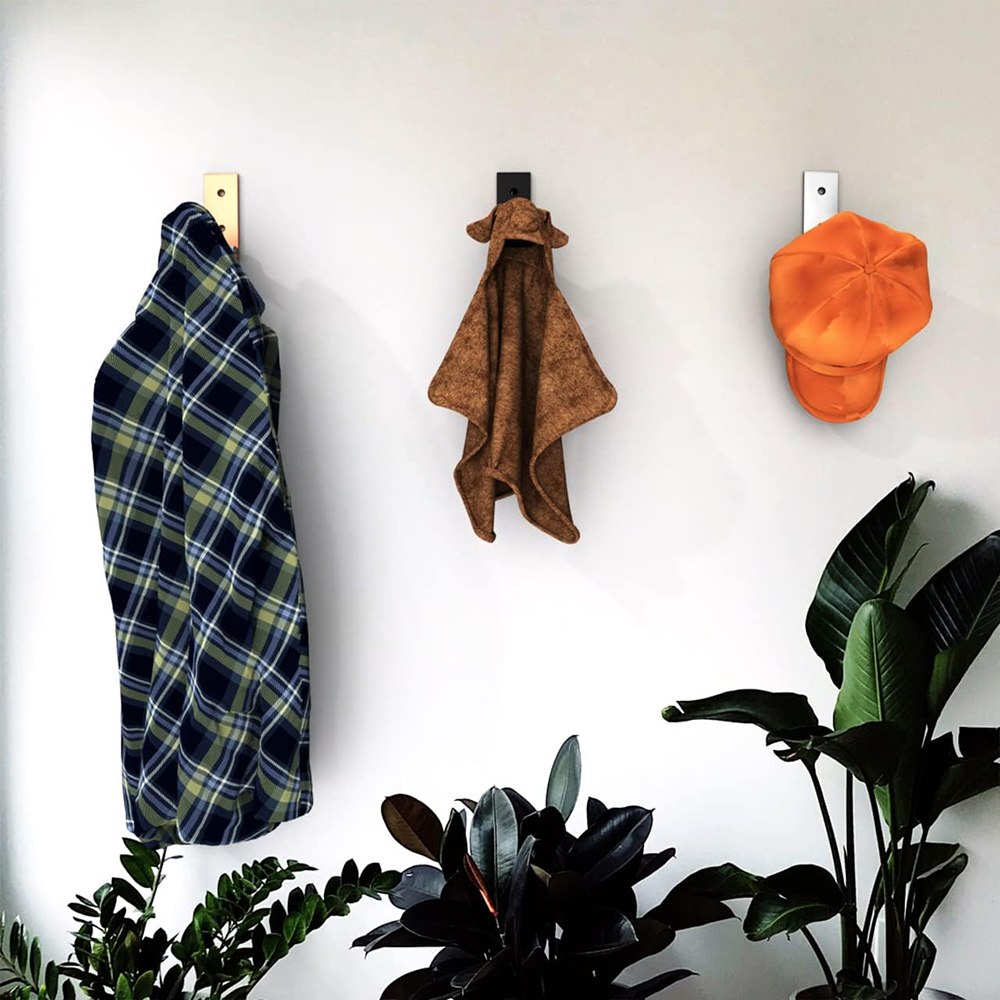 Folding Coat Hooks Black Folda - Headphone Hook Under ulasan dan harga