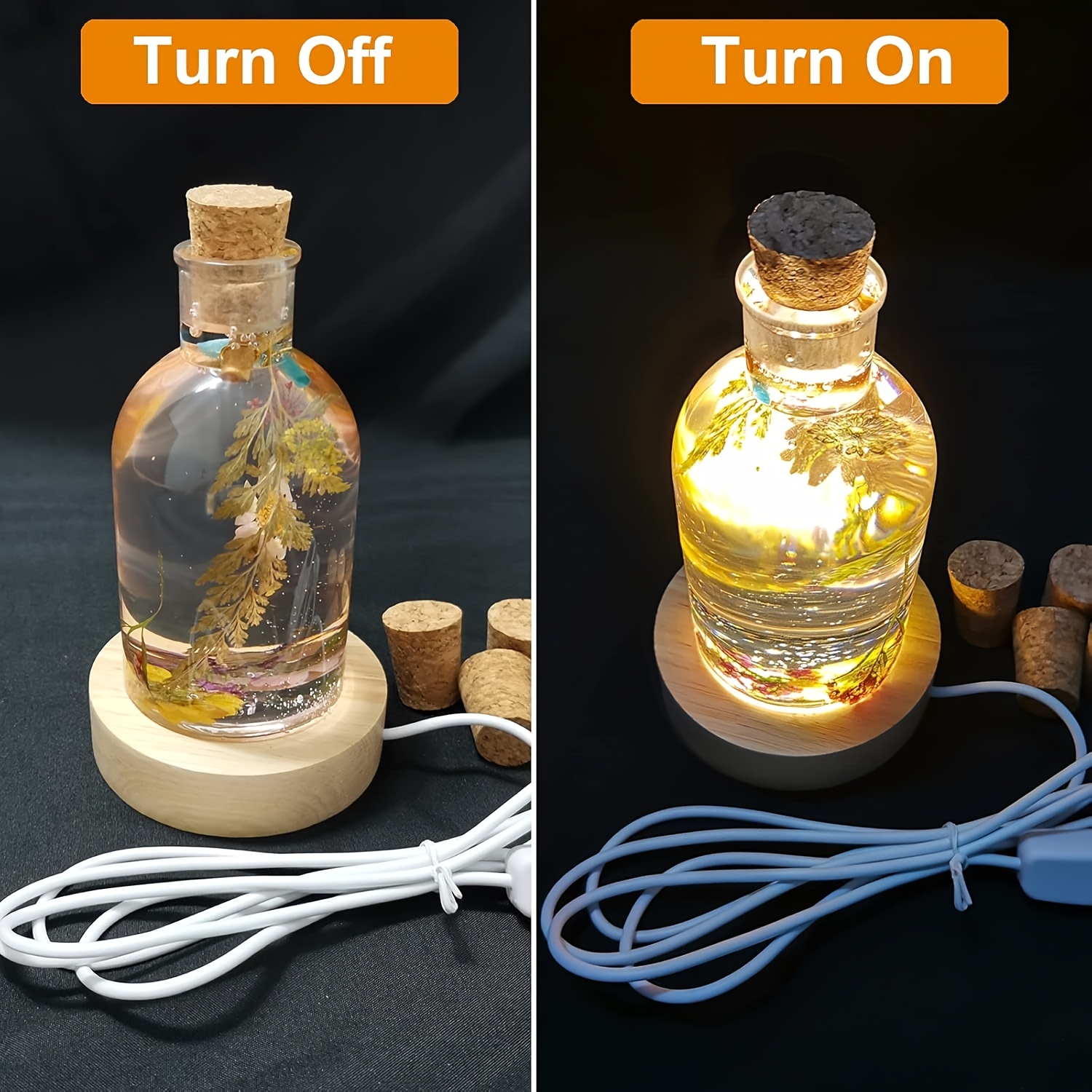 Drift Bottle Light Resin Mold  - Desk Setup At Home ulasan dan harga