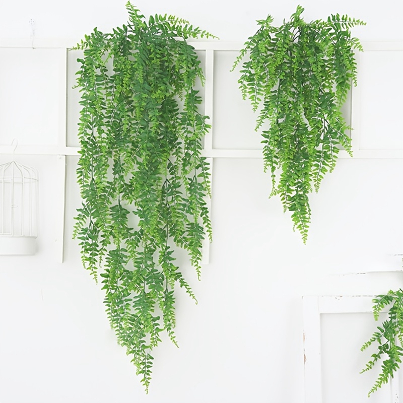 2/4PCS Green Artificial Plants - Desk Setup At Home ulasan dan harga