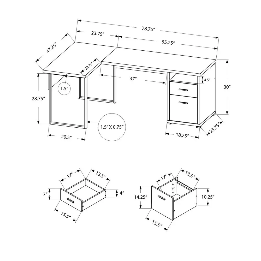 I 7257 Computer Desk, Home Off - Work Desk Home Setup ulasan dan harga