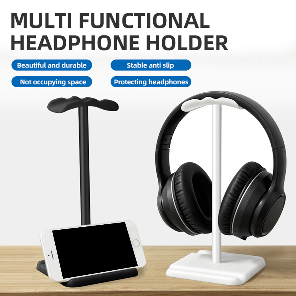 New Headphones Stand Rack Non- - Headphone Hook Under ulasan dan harga