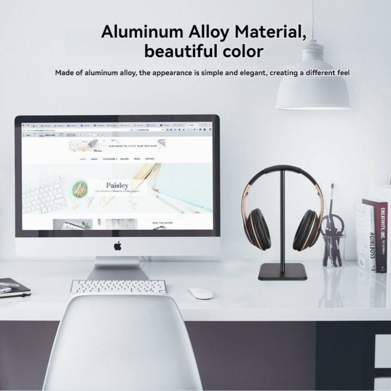 Universal Headphone Stand Alum - Headphone Hook Under ulasan dan harga