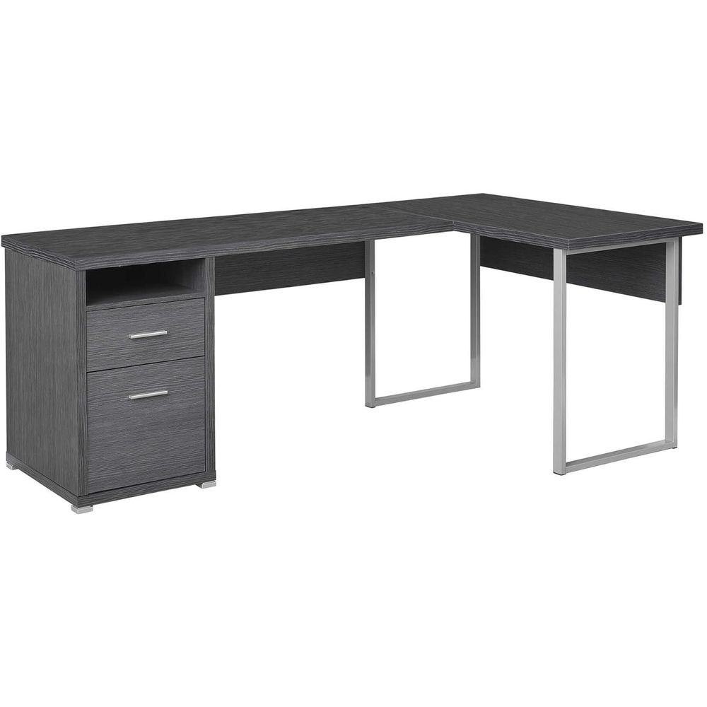 80 L-Shaped Home Office Desk w - Work Desk Home Setup ulasan dan harga
