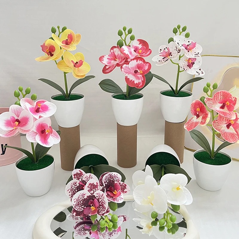 1Pcs 20CM Simulation Plants Po - Desk Setup At Home ulasan dan harga