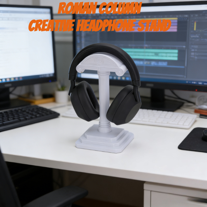 Greek Column Headphone Stand 3 - Headphone Hook Under ulasan dan harga