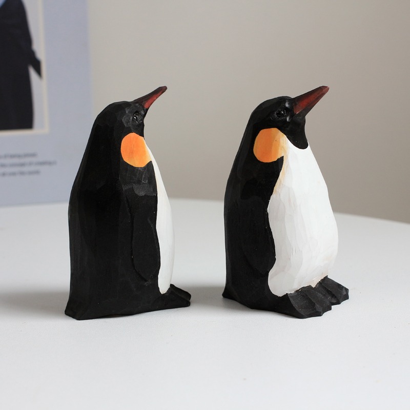 1 PC Emperor Penguin Handcarve - Desk Setup Computer ulasan dan harga