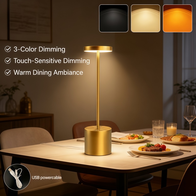 LED rechargeable wrought iron  - Desk Setup Vintage ulasan dan harga
