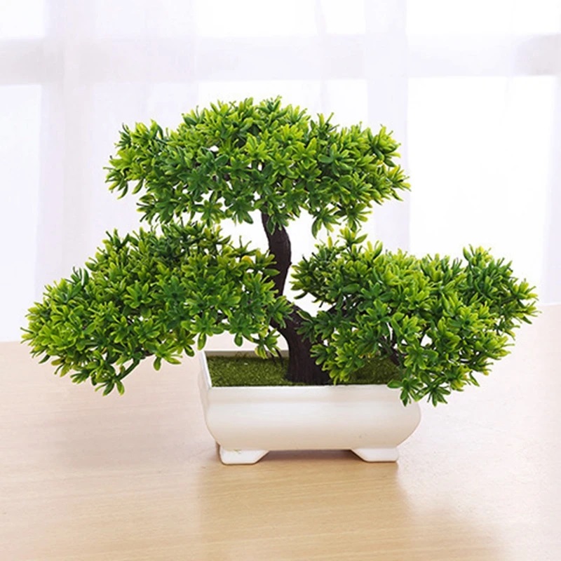 1Pcs Green Artificial Plants B - Desk Setup At Home ulasan dan harga