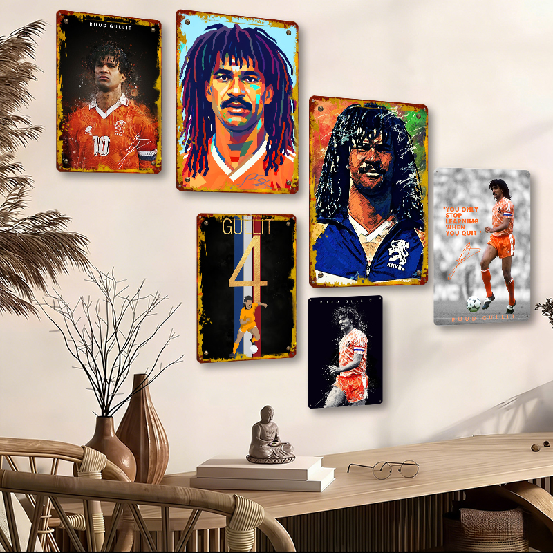 Ruud Gullit Football Player Wa - Desk Setup Vintage ulasan dan harga
