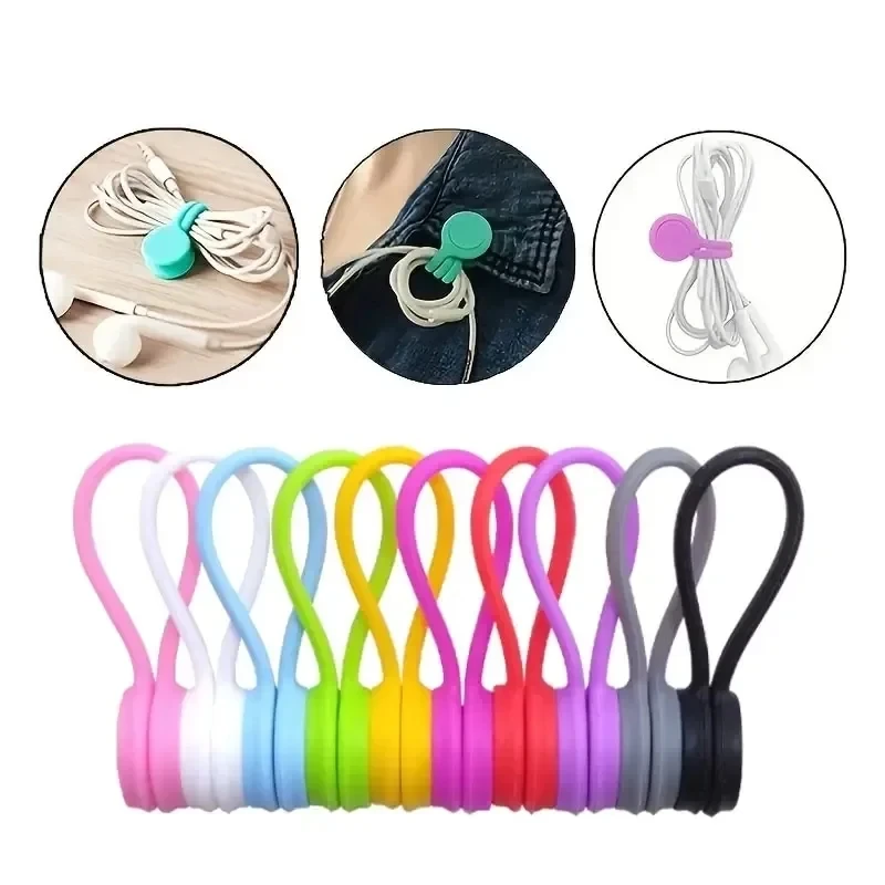 5/3/1PCS Silicone Magnetic Cab - Headphone Hook Under ulasan dan harga
