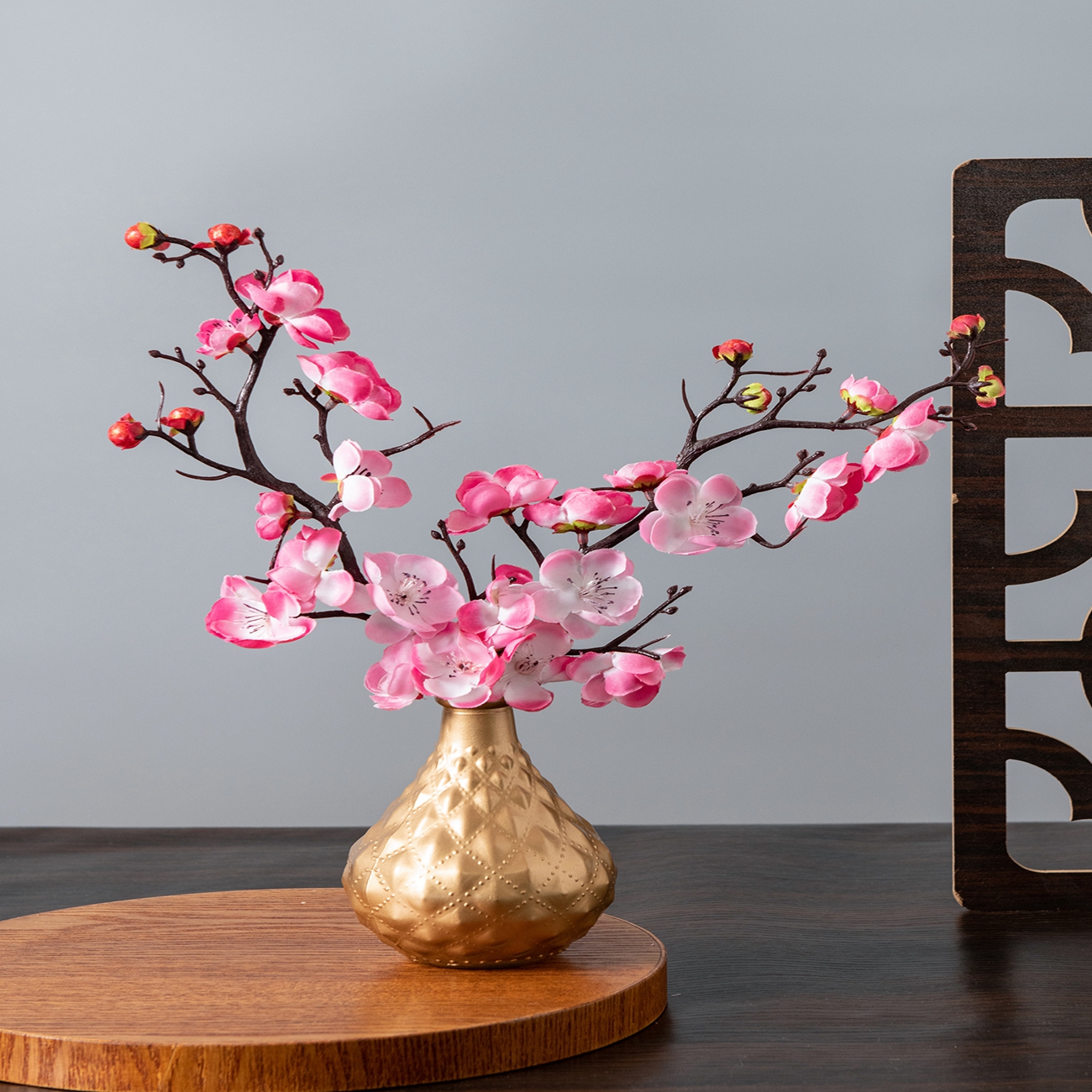 Artificial Flower Spring Plum  - Desk Setup At Home ulasan dan harga