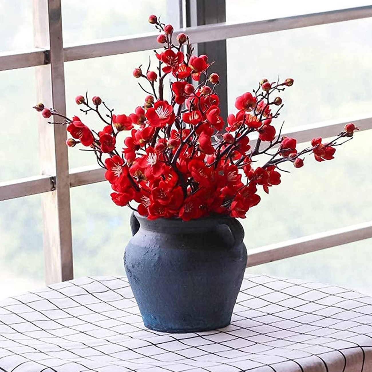 Artificial Flower Spring Plum  - Desk Setup At Home ulasan dan harga