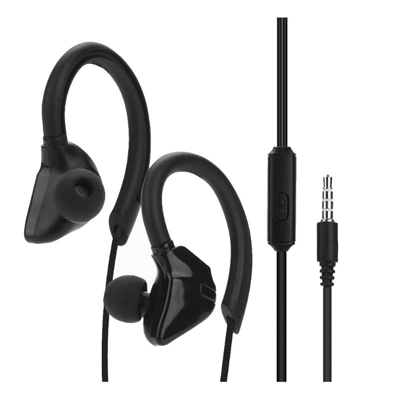 Sports Earbuds Wired with Micr - Headphone Hook Under ulasan dan harga