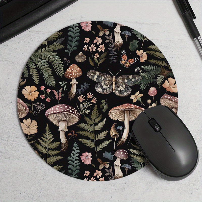 Round Forest Plant Mouse Pad R - Desk Setup Game ulasan dan harga