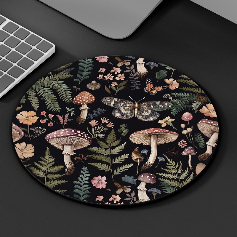 Round Forest Plant Mouse Pad R - Desk Setup Game ulasan dan harga